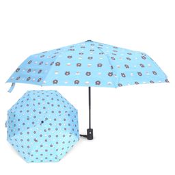 fab n funky Bear Printed Free Size Umbrella - Sky Blue-picture-19