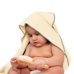 Mumma's Touch Organic Bamboo Baby Hooded Towel - Yellow - Pack of 1-picture-19