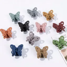 KHANBAGSTORE Women Set of 6 Mini Butterfly Claw Clip-image-27