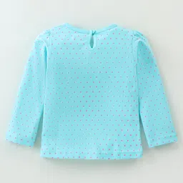 Babyhug Cotton Knit Full Sleeves Tops With Floral & Polka Dot Print Pack of 3 - Multicolor image 3