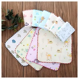 Little Boo Muslin Cotton Face Towels for Newborn Baby Extra Soft Hankies Reusable Napkins for Infants Toddlers/Kids (Colour & Print May Vary) image 3