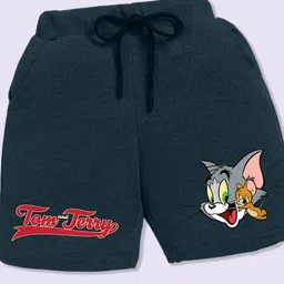 YK X Minute Mirth Boys Assorted Pack Of 2 Tom & Jerry Printed Cotton Shorts image 4