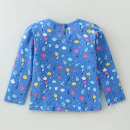 Babyhug Cotton Knit Full Sleeves Tops With Floral & Polka Dot Print Pack of 3 - Multicolor image 5
