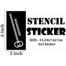 VOORKOMS Mehndi Design Stencil Sticker image 3