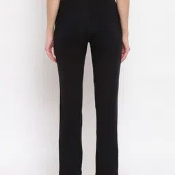 Enamor Women Mid-Rise Straight Leg Lounge Pants with Zipper Pockets E014 image 4