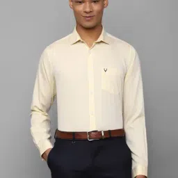 Allen Solly Yellow Cotton Regular Fit Shirt-picture-30
