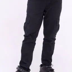 Bombay High Boys Comfort Solid Cargos Trousers-picture-55
