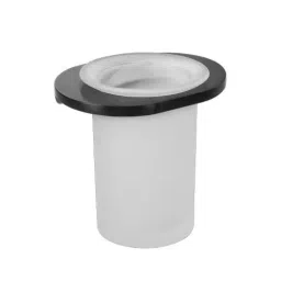 Somany Tumbler Holder French Collection Liana Series All Black Finish Metal Body Wall Mount, 272151390091-picture-36