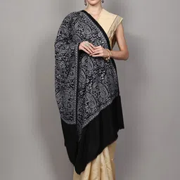 Exotic India Paisley Embroidered Shawl image 3