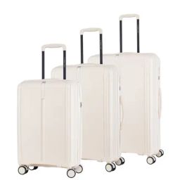Nasher Miles The Line Hard-Sided Polypropylene Luggage Set of 3 White Trolley Bags (55, 65 & 75 cm)-picture-45