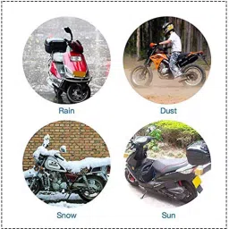 Auto Pearl Waterproof Two Wheeler Cover For Yamaha Ray ZR (Green & Multi Color) image 2