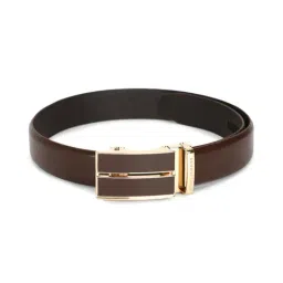 Louis Philippe Brown Formal Leather Belt for Men-picture-13