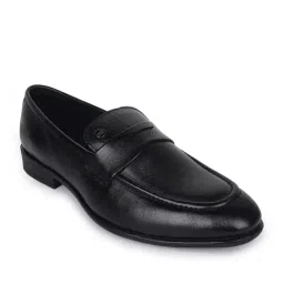 Carlton London Men's Black Loafers image 3