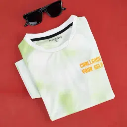 Pantaloons Junior White & Green Printed T-Shirt-image-12