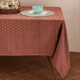 fabindia home Fabindia Rust Cotton 68 TC 175 GSM Suhana Table Cover - Set of 6-picture-36