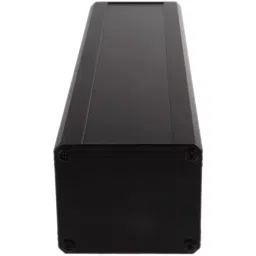 RS PRO Black Extruded Aluminium Heat Sink Case, IP40, Black Lid, 400 x 100 x 86 mm Model No 1881263 image 2