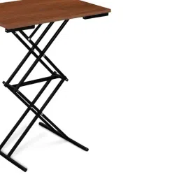 Delite Kom Sky Acacia Dark Black Metal Free Standing Study Table image 5