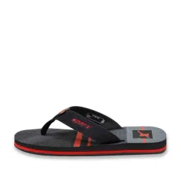 Sparx Men's Black Flip Flops image 2