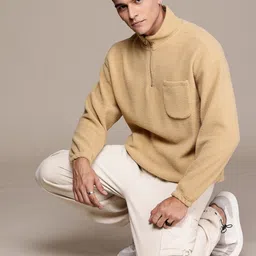 The Roadster Life Co. Fleece Mock Neck Pullover Sweatshirt image 2