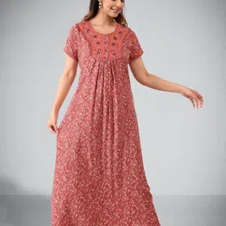 BellaMora Women Embroidered Maxi Nightdress-image-66