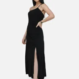 Scorpius Black Regular Fit Maxi Dress image 3