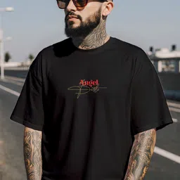 MaverIQ Men Graphic Printed Round Neck Cotton Oversized T-shirt-picture-17