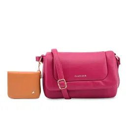 fastrack accessories Fastrack Puff Sling with Detachable Pouch In Pink image 2