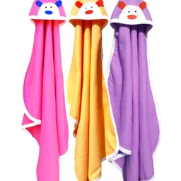 Babyzone Embroided Cartoon Hooded Fleece Combo Blanket For Baby Boys and Girls-picture-21