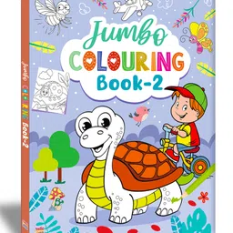 Jumbo Creative Colouring Book(Level 2) for Kids and Children - Drawing, Coloring, Painting and Art Book with Colour Reference - Language-English-image-97