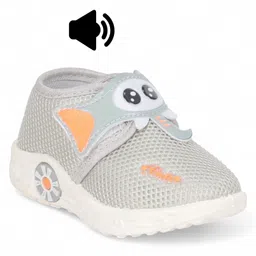 Lil Lollipop Elephant Patch Detailed Musical Booties - Grey-picture-13