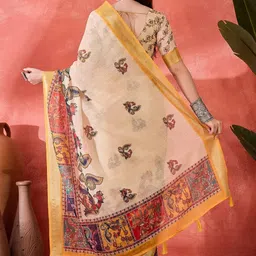 Maroosh Ethnic Motifs Zari Saree image 3