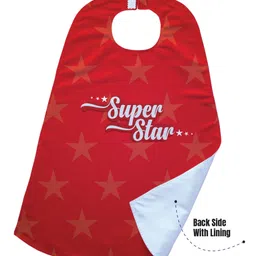Right Gifting Digital Printed Satin Cape For Kids - Red image 2