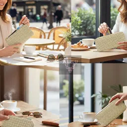 ALSU Women Textured Zip Around Wallet image 5