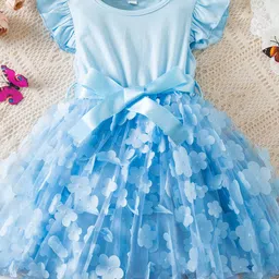 YK Floral Print Fit & Flare Dress-image-23