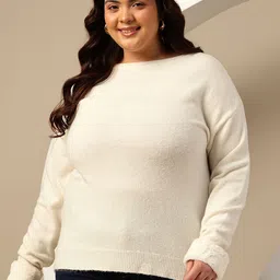 Sztori Plus Size Drop-Shoulder Pullover image 2