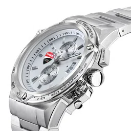 DUCATI CORSE Men White Embellished Dial & Silver Toned Analogue Watch DTWGI2019106 image 2