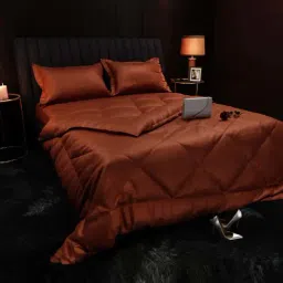 Stoa Paris Date Night Brown Polyester 150 GSM Double Comforter-picture-20