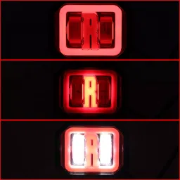 AllExtreme EXTC20F1 LED White Fog Light Spot Beam 20W Projector Lens Heavy Duty Waterproof Driving Lamp for Motorcycle Bike Car SUV (1 Pc, Red & Amber) image 4