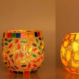 1ST TIME White & Red 2 Pieces Cylindrical Shaped Candle Holders-picture-22