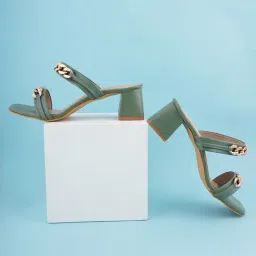 Scentra Women's SPAIN Green Casual Sandals-picture-20