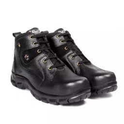 Red Can Steel Toe Safety Shoe High Ankle Genuine Leather Size UK 8 Black, SGE1164BLK-picture-20