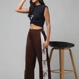 Charitra Women Relaxed Wide Leg Easy Wash Korean Pants-picture-22