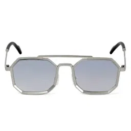 Joker & WItch Urbano Grey UV Protection Geometric Sunglasses for Men image 4