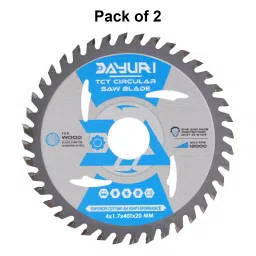 Dayuri TCT Circular Saw Blade 4 inch (100 mm) Diameter x 20 mm Bore Size x 1.7 mm Thickness x 40 Teeth for Wood (Pack of 2) image 2