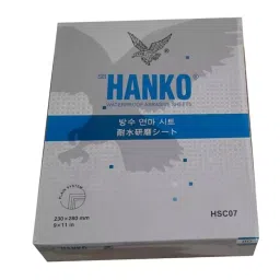HANKO Waterproof Craft Abrasive Sheet Silicon Carbide 9x11 inch 80 GSM 2000 Grit Size, HSC07-image-0