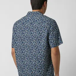 Peter England Casuals Men Cuban Collar Floral Printed Cotton Shirt image 2