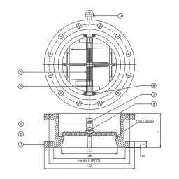 Leader 18 Inch,450 mm Cast Carbon Steel Dual Plate Check Valve CCS 070A image 2