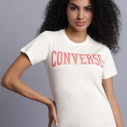 Converse Women Typography Printed Round Neck Cotton T-shirt-image-21