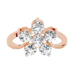 Sparkles Lab Grown Diamond 14k (585) Rose Gold Ring for Women-picture-41