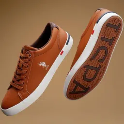 U.S. Polo Assn. Men's ANTON 4.0 Brown Sneakers-image-91